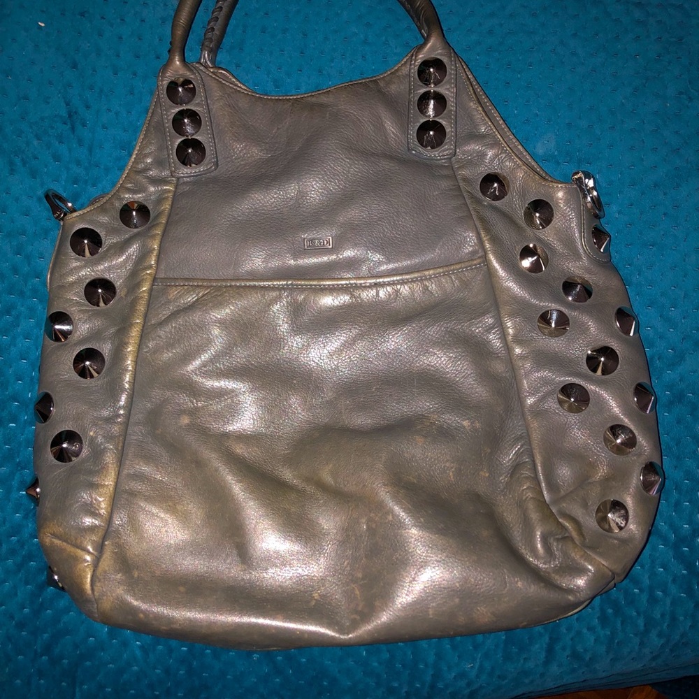 Be&D gray Leather Bag